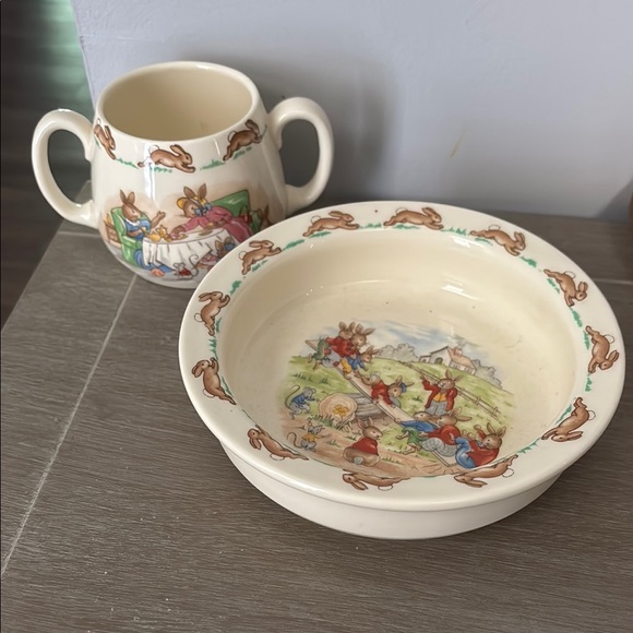 Royal Doulton Other - Vintage Bunnykins Bowl and Mug Set
